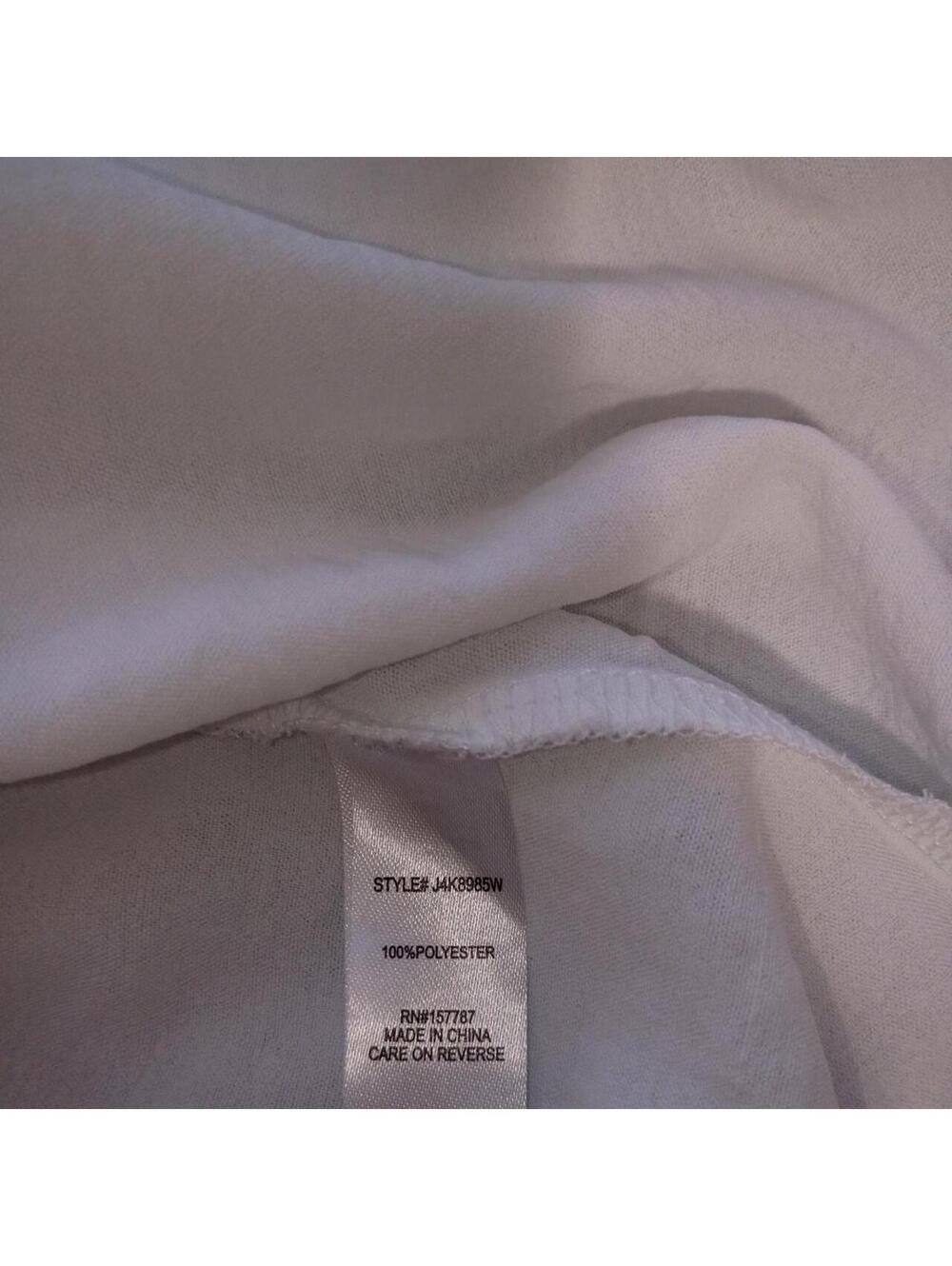 Jolie & Joy White V-Neck Blouse | XL NWT - Picture 5 of 8